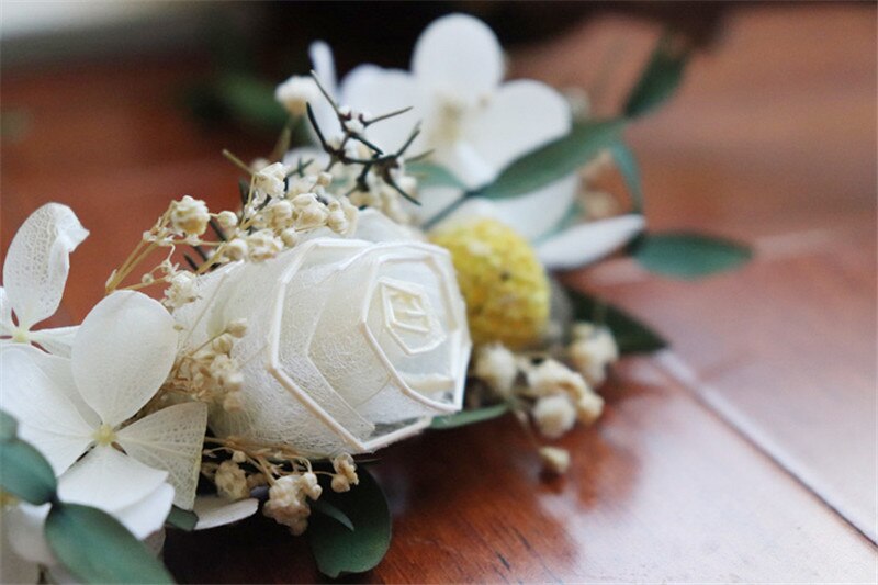 Haarkranz "Wild Vintage" mit getrockneten Blüten | 100% Handmade Boho Vintage Look - Bridal LUUV