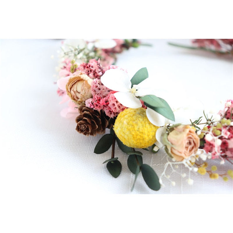 Haarkranz "Wild Summer" mit getrockneten Blüten | 100% Handmade Boho Vintage Look - Bridal LUUV